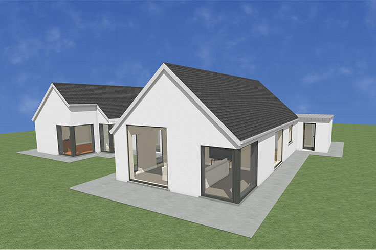 back wall building company residential house design self build architects rathcoffey kildare ireland
