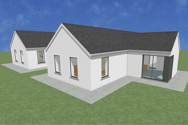 back wall building company residential house design self build architects lanesborough longford ireland