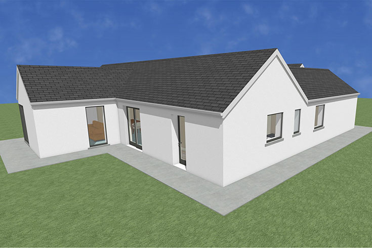 back wall building company residential house design self build architects lanesborough longford ireland