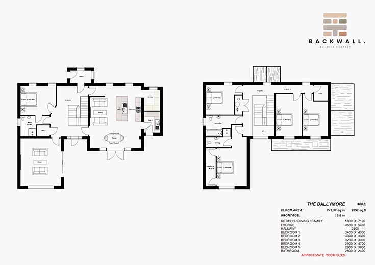 back wall building company residential house design self build architects ballymore kildare ireland