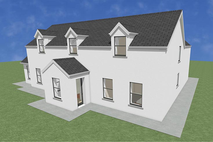 back wall building company residential house design self build architects ballymore kildare ireland