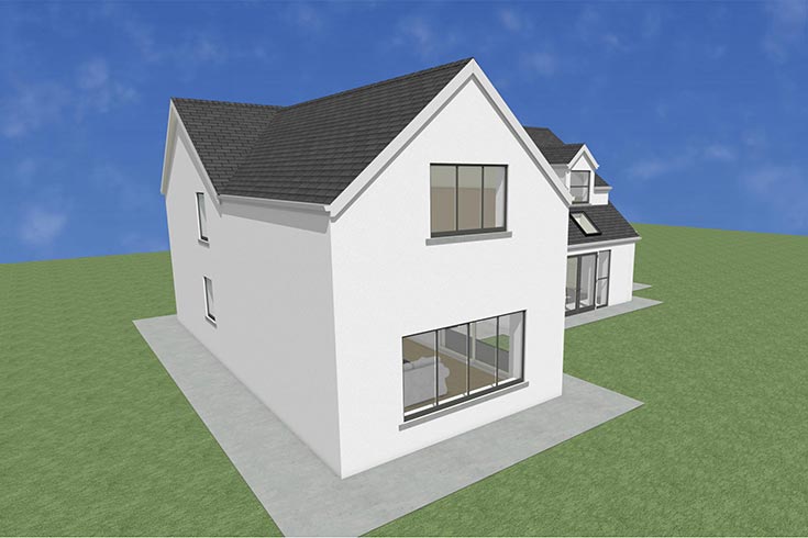 back wall building company residential house design self build architects ballymore kildare ireland