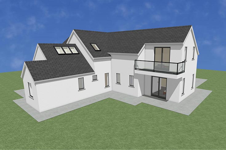back wall building company residential house design self build architects glenasmole dublin ireland