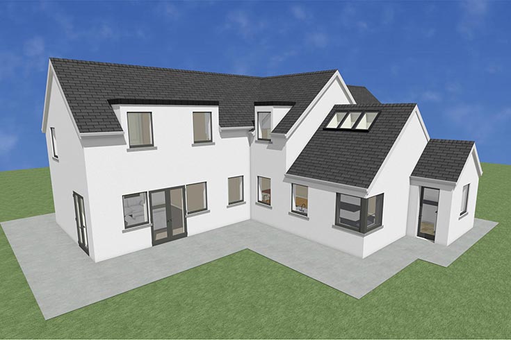 back wall building company residential house design self build architects glenasmole dublin ireland
