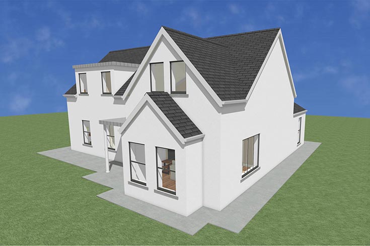 back wall building company residential house design self build architects monkstown dublin ireland