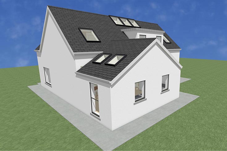 back wall building company residential house design self build architects monkstown dublin ireland