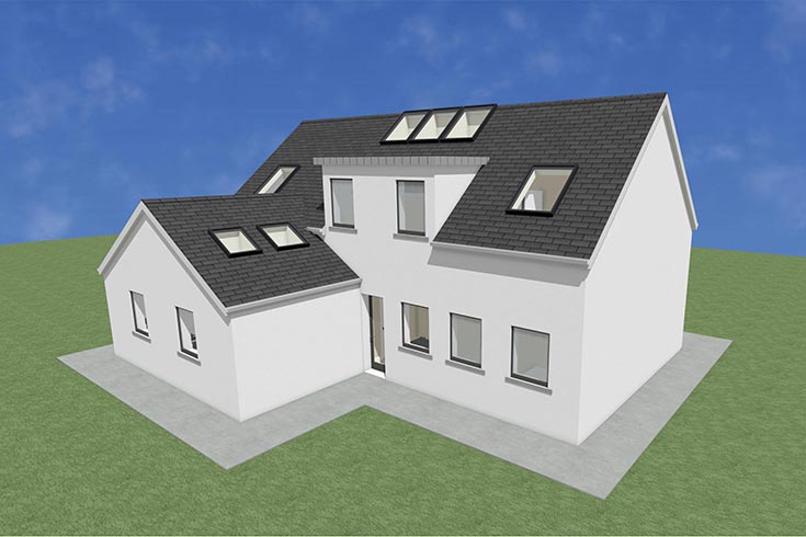 back wall building company residential house design self build architects monkstown dublin ireland