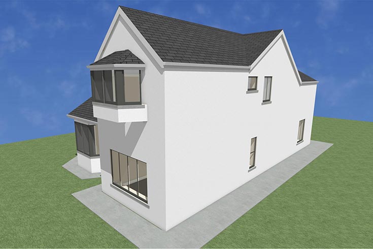 back wall building company residential house design self build architects blessington wicklow ireland