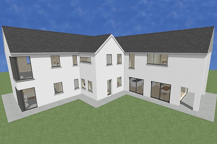 back wall building company residential house design self build architects broadles kildare ireland