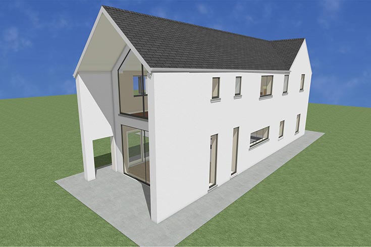 back wall building company residential house design self build architects broadles kildare ireland