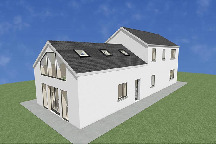back wall building company residential house design self build architects annamoe wicklow ireland