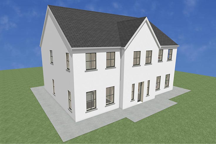 back wall building company residential house design self build architects coughlanstown kildare ireland