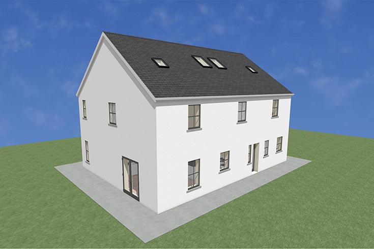 back wall building company residential house design self build architects coughlanstown kildare ireland