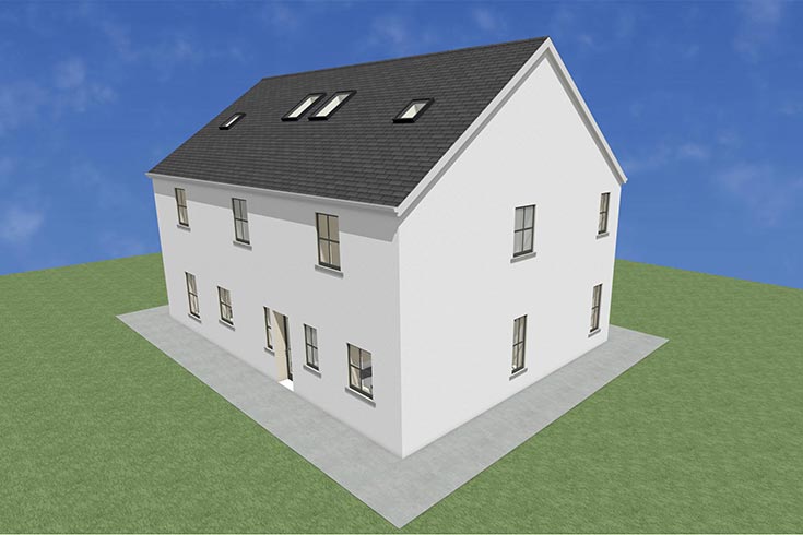 back wall building company residential house design self build architects coughlanstown kildare ireland