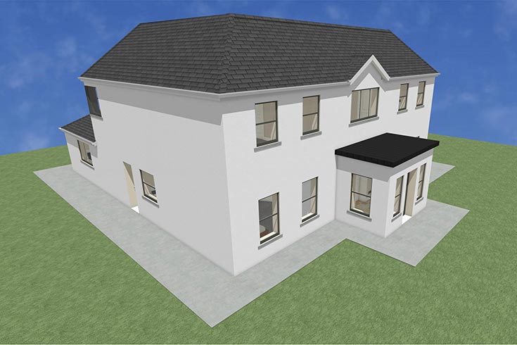 back wall building company residential house design self build architects straffan kildare ireland