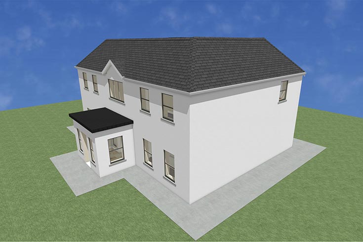 back wall building company residential house design self build architects straffan kildare ireland
