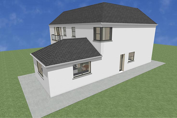 back wall building company residential house design self build architects straffan kildare ireland