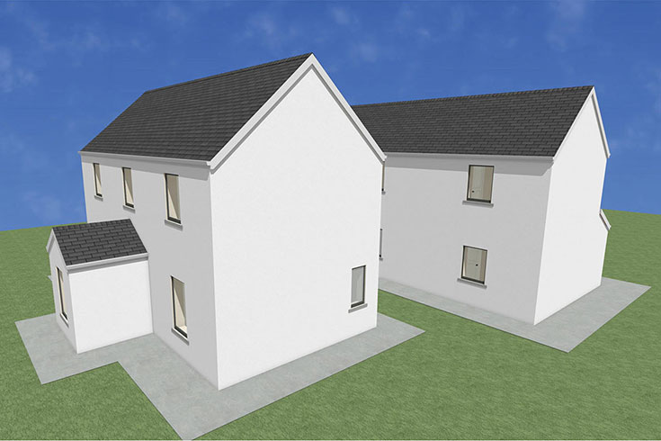 back wall building company residential house design self build architects mullaboden kildare ireland