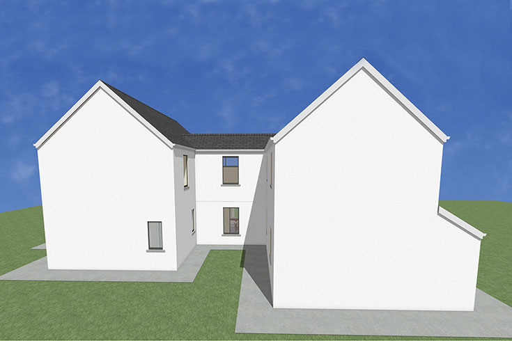 back wall building company residential house design self build architects mullaboden kildare ireland