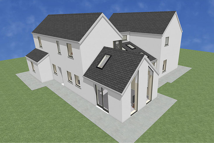 back wall building company residential house design self build architects mullaboden kildare ireland