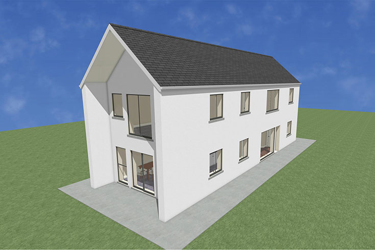 back wall building company residential house design self build architects delgany wicklow ireland