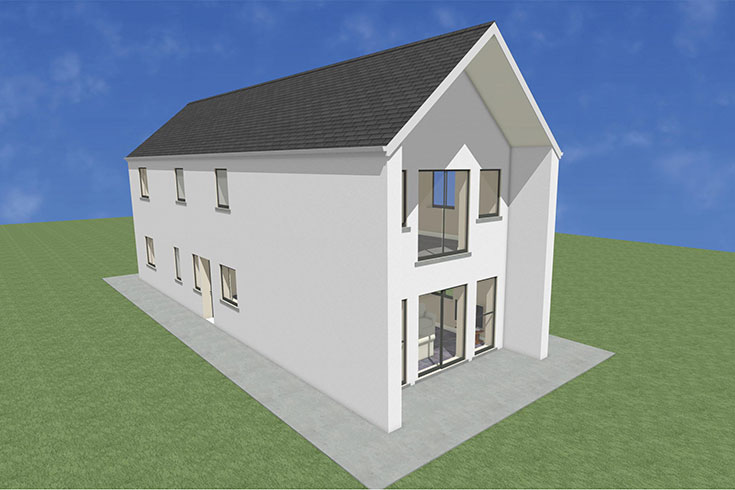 back wall building company residential house design self build architects delgany wicklow ireland