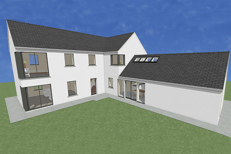back wall building company residential house design self build architects maynooth kildare ireland