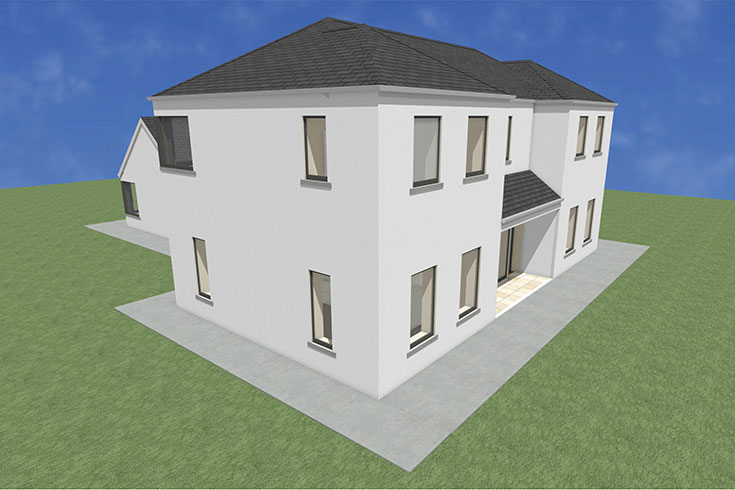 back wall building company residential house design self build architects rathcreedan dublin ireland
