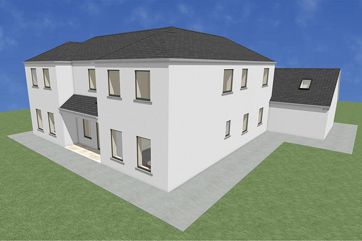 back wall building company residential house design self build architects rathcreedan dublin ireland