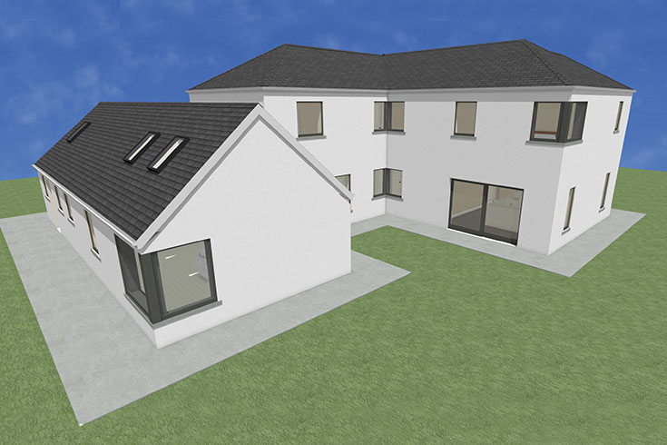 back wall building company residential house design self build architects rathcreedan dublin ireland