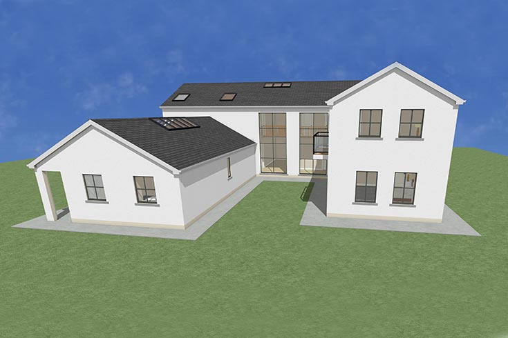 back wall building company residential house design self build architects portlaoise laois ireland